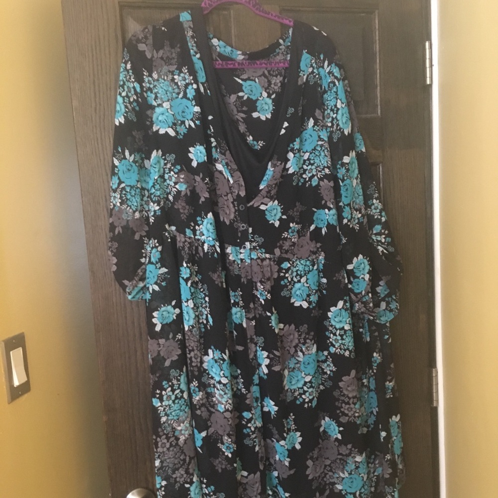 Size 26 chiffon shirt dress